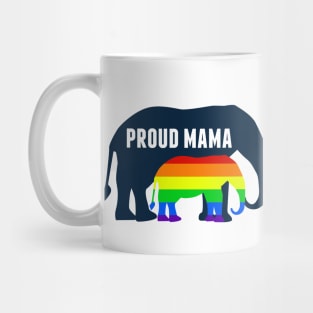 Proud LGBT Mama Gay Pride Elephant Mom Mug